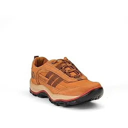 Leather Shoe for Men | Treking Shoe | Hiking Shoe | Casual Footwear (Rust, UK Footwear Size System, Adult, Men, Numeric, Medium, 6)