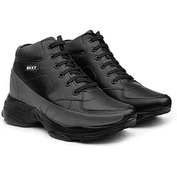 Mens 3 Inch Hidden Height Increasing Casual Outdoor Sneakers Boot in Eva Sole. Height Elevator Boots