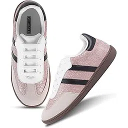 Sneakers for Women - Lace-Up Shoes for Women Sneakers with Memory Foam Insole Women's Fashion Sneakers Non-Slip Women's Shoes