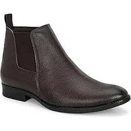 Men Chelsea Comfortable Zip Leather Mid-Top Boots For Men