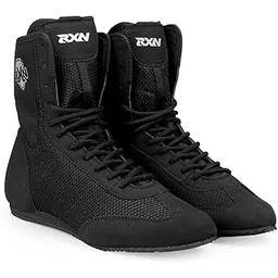 Boxing Shoes for Men and Women Lace Up Non Slip Rubber Sole Lightweight Mid High Top | BX-17 High Top Boxing Boots for Men & Women