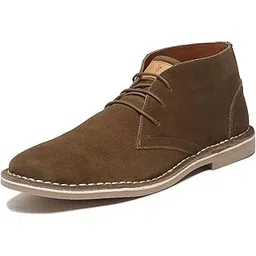 Suede Leather Chukka Boot for Men | High Ankle Casual Office & Trekking Shoes | Hiking Boot | Stitch Down Desert LSSD