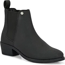 Premium Black Women Chelsea Durable Boots | Casual & Travel Comfort Wear EPW8507_P