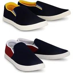 Premium Casual Shoes Slip On Sneakers for Men |Combo Pack of 2|455