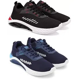 Exclusive Range of Stylish Comfort Sports Footwear for Men Running (Pack of 2) Multi