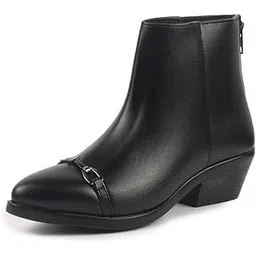 Women Flared Heel Boots
