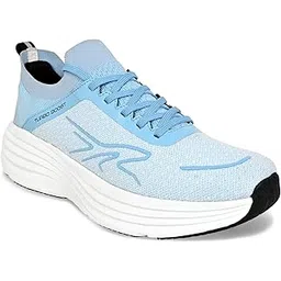 Men’s Turbo Boost Lightweight Running Shoes | Breathable Knit Sneakers | Cushioned Sole for Walking, Gym, Sports Mint Green