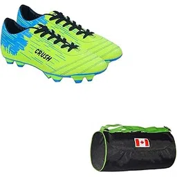 Sports Bag Canada Large Black With Gowin Football Shoe Crush Green Cyan Size-9