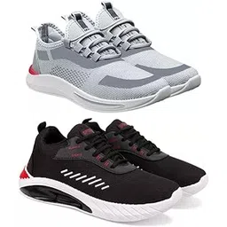 Exclusive Range of Stylish Training & Running Sports Shoes for Men (Pack of 2) Multi