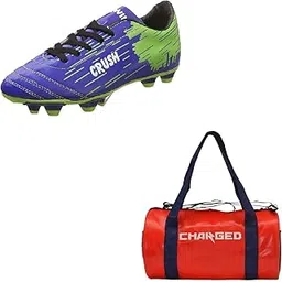 Sports Bag Adena Red With Gowin Football Shoe Crush Blue Green Size-6