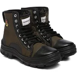 High Ankle Riding Boots for Men's Mountaineering, Hiking & Trekking | Mild Waterproof Protection with Turbo Insole Technology