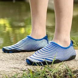 CALANDIS™ Men's Quick-Dry Water Shoes for Beach Swimming Surfing Yoga EU 44 Black Blue | Athletic | Men's Shoes