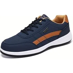 Mens Comfort & Style with Soft Cushioned Insole | Lightweight Comfort Classic Canvas Sneakers for Everyday Wear | Trendy Lace-Up Design for Casual Outfits (2629)