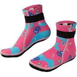 CALANDIS Diving Socks Keep Warm Thermal Wet Suit Socks for Sailing Rafting Snorkeling for 20cm Pink 34 to 37 Yards | Boots, Booties