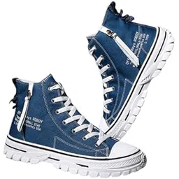 Mens Sneakers Canvas Platform