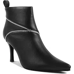 Women Casual Slim-Heeled Black Regular Boots