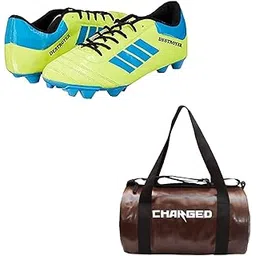 Sports Bag Adena Brown with Gowin Football Shoe Destroyer Cyan Size-8