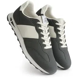 Ligero Speed Run Ultra Lite Sports Running,Walking & Gym Shoes Lightweight Extra Jump Casual Sneaker Lace-Up Shoes for Men's & Boy's - White, Grey