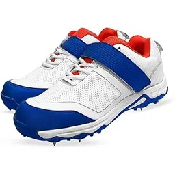 Cricket Shoes for Boy's & Men| Anti Skid Shoes with Rubber Outsole|Lightweight and Durable|Comfortable Cushioning | Outdoor Shoes Ideal for Turf | Non-Slip Sole|