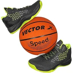 BB-22 Basketball Shoes with Synthetic Leather+ Breathable Mesh Upper |Walking |Playing|Casual |Comfortable Lace-Up Sports Shoe | Footwear for Adult, Men & Boys Girls