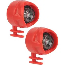 Sport Shoes Lamp, Easy to Fix 2PCS Lightweight Mini Shoe Headlights Wear Resistant for Night Walking Fishing (Red)