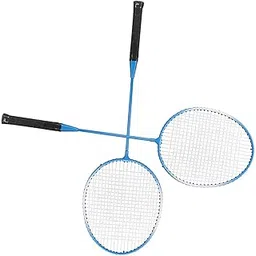 Ubersweet® Sports Badminton Racket, Durable High Hardness Lightweight Offensive Comfortable Handle Badminton Racket for Hiking (Blue)