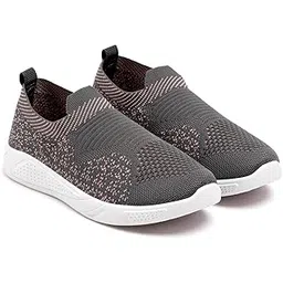 Women's Slip-on Knit Walking Shoes | Breathable Mesh Upper, PVC Sole | Lightweight & Comfortable Casual Sneakers
