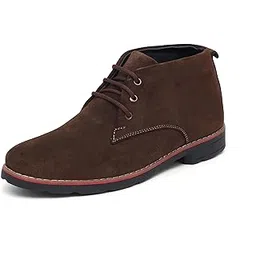 Men's Brown Suede Leather Ankle Chukka Boots - 7 UK