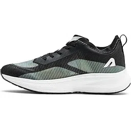 BoldFit Running Shoes for Men Sports Shoes for Man Anti Slip Sports Shoes for Men with Soft Sole Extra Grip Men Shoes for Running, Jogging Regular Gym Shoes for Men, Boys Mens Shoes Black-Grey UK 8