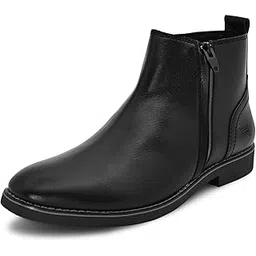 Faux Leather Formal Chelsea Boots for Men