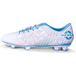 Nivia Oslar 3.0 Football Stud Shoes for Mens| Rubber Studs with Spacer Mesh with Film Upper | Die Cut Lightweight Insole |Ideal for Hard Surfaces Artificial Turf Surfaces