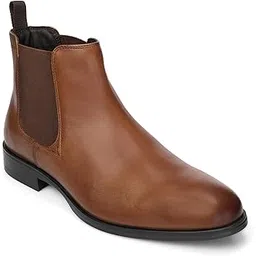 Chelsea Genuine Leather Slip-On Boots with Cushioned Ortho Insole