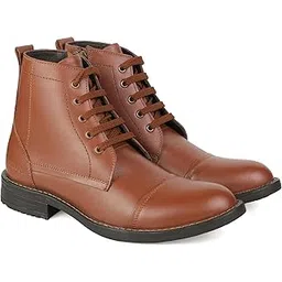 ELEGANT GENUINE HIGH QUALITY LEATHER HIGH-TOP ANKLE POLICE WARDI BOOT FOR MEN SIZE 5-14