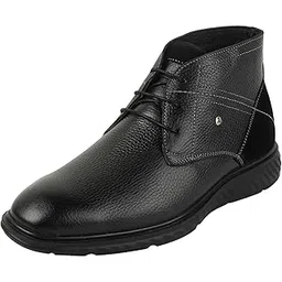 Men's Lace Up Closure Casual - Boots with Flat Sole