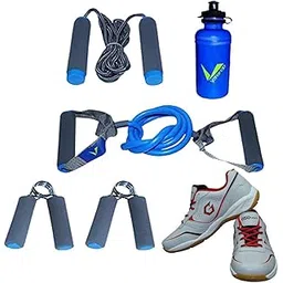 Gowin Badminton Shoe Smash Grey Size-13 Kids with Verified Walking Set