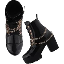 Block Heel Boots Classic Design Alluring Ankle Boots for Womens & Girls