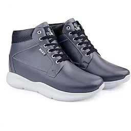 Men's 3 Inch Hidden Height Increasing/Elevator Casual Lace-up Outdoor Sneaker Boot/Shoes
