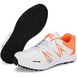 KATTOS Men's Sports Shoes | Lightweight Cricket & Running Shoes with Stud Grip | Comfortable Athletic Sneakers