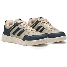 Men CRUZER-01 Stylish Casual Mid Top Sneakers and Trendy Shoes with Laces for Men & Boys | Perfect for Wearing to Outings, and Comfortable All-Day Use, Stylish and Durable