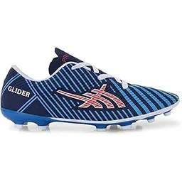 Football Shoes with Rubber Studs - Ideal for Hard & Artificial Turf Surfaces | Lightweight Comfort & Better Control | Perfect for Sports & Soccer | Men, Women, Unisex | Orange, Golden, Blue