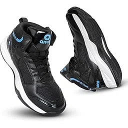 Wave Men's Basketball Shoes - Superior Traction, Slip Resistant Rubber Outsole, Bouncy EVA Insole for Plush Comfort, Multi Directional Flexibility