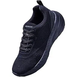 Begin Walk Flow Sneakers for Men | Breathable Knit Upper, Cushioned EVA Sole | Lightweight Walking Shoes for Everyday Comfort