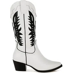 Winged Patchwork Cowboy Boots