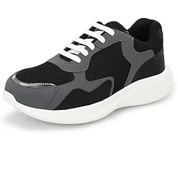 Womens Casual Shoes | Colorblock Sneakers with Ultra Soft Cushion Lace-Up Shoes All-Day Comfort | Trendy & Lightweight Design | Low Top Flat Sole(7619)