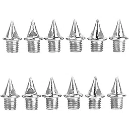 Unisex Shoes Spikes for Sports Running Track (7 mm) -12 Pieces