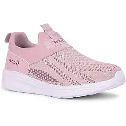 LEAP7X BOSTER-L2E Sports Shoes for Women with Knitted Upper | EVA Sole, Slip-on Style| Memory Foam Insole | Comfortable Footbed | Walking, Gym & Outdoor Wear