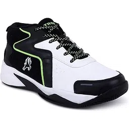 by Shiv Naresh Men Busky Lace-Ups Basketball Shoes |Cultured Round-Toe Shape & Cushioning Technology