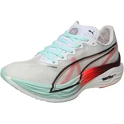 Women, Deviate NITRO™Elite 3 HY Wns, White-Glowing Red-Mint Melt, Running Shoe, 5UK, (31229201)