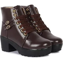 Lace-Up Ankle-Length Boots for Women & Girl's