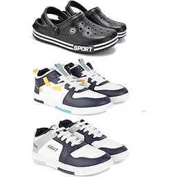 DRACKFOOT Men's Sports Shoes | Lightweight Stylish & Easy to Wear for Men'sGRT-SPO-(3-Combo)-3014-1074-1075
